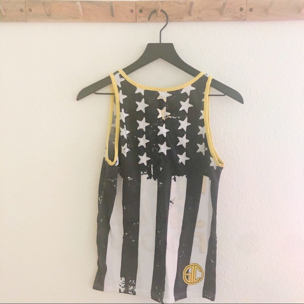 Group 1 Crew Black and Yellow Tank Top - Picture 4 of 5